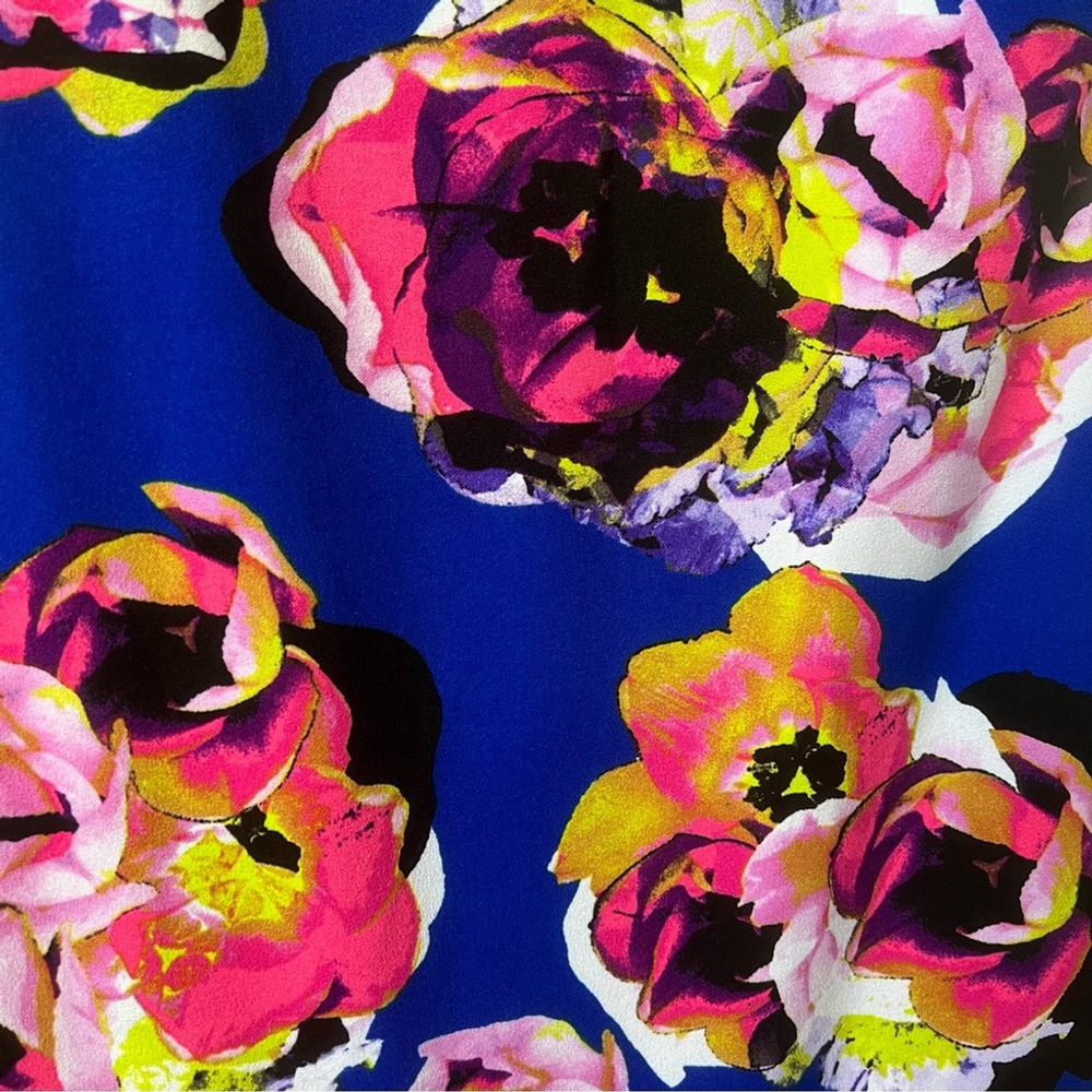Studio by Tahari Levine Floral Print Dress Size 4 - Picture 4 of 10
